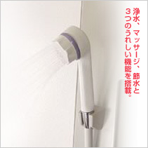 シャワーヘッド型 浄水器浴室用