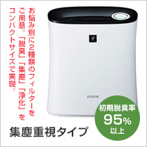 プラズマクラスター搭載 空間清浄機 クリア空感小型